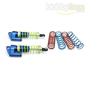 Navy-blue Aluminum Shocks w/  Piggyback 80mm 2PCS