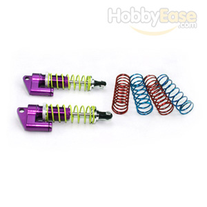 Purple Aluminum Shocks w/  Piggyback 80mm 2PCS