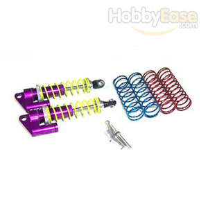 Purple Aluminum Shocks w/  Piggyback85mm 2PCS