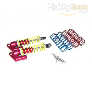 Red Aluminum Shocks w/  Piggyback85mm 2PCS