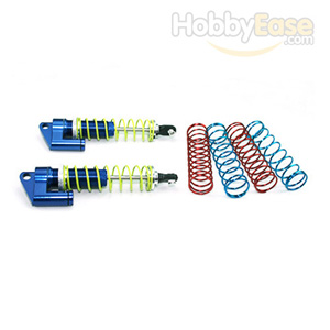 Navy-blue Aluminum Shocks w/  Piggyback 90mm 2PCS