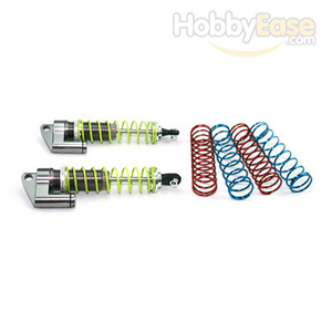 Titanium Aluminum Shocks w/  Piggyback 90mm 2PCS