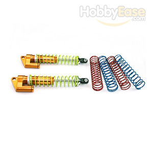 Golden Aluminum Shocks w/  Piggyback 100mm 2PCS