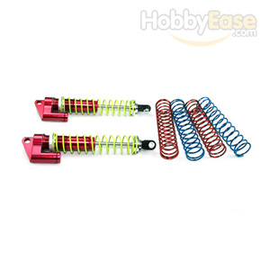 Red Aluminum Shocks w/  Piggyback 100mm 2PCS