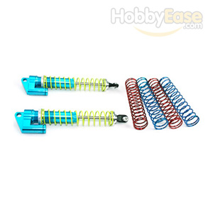 Blue Aluminum Shocks w/  Piggyback 105mm 2PCS