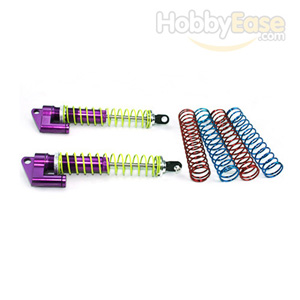 Purple Aluminum Shocks w/  Piggyback 105mm 2PCS