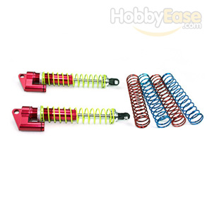 Red Aluminum Shocks w/  Piggyback 105mm 2PCS