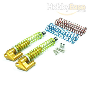 Golden Aluminum Shocks w/  Piggyback 115mm 2PCS