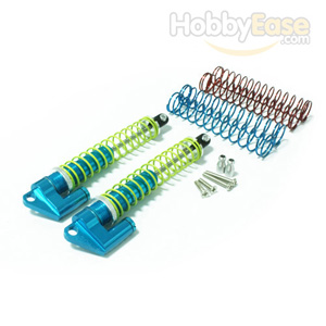 Blue Aluminum Shocks w/  Piggyback 115mm 2PCS