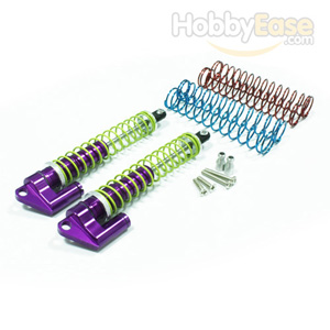 Purple Aluminum Shocks w/  Piggyback 115mm 2PCS