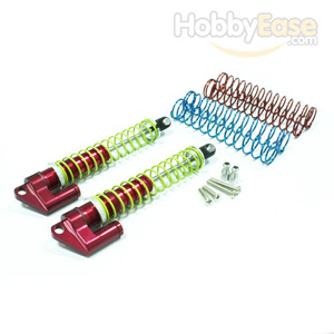 Red Aluminum Shocks w/  Piggyback 115mm 2PCS