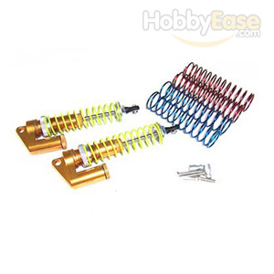 Golden Aluminum Shocks w/  Piggyback 100mm 2PCS(1/8, 100mm)