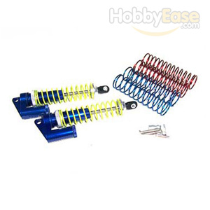 Navy-blue Aluminum Shocks w/  Piggyback 100mm 2PCS(1/8, 100mm)