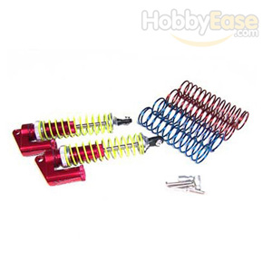 Red Aluminum Shocks w/  Piggyback 105mm 2PCS(1/8, 105mm)