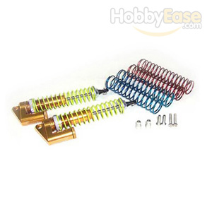 Golden Aluminum Shocks w/Piggyback 110mm   2PCS为(1/8, 110mm)