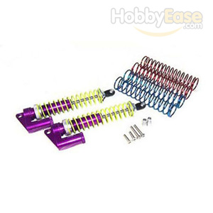 Purple Aluminum Shocks w/  Piggyback 115mm 2PCS（1/8,115mm）