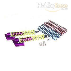 Purple Aluminum Shocks w/  Piggyback 120mm 2PCS（1/8,120mm）