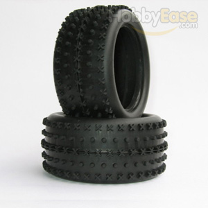 X Dot Spike Tires 1 Pair(1/10 Buggy,Rear)