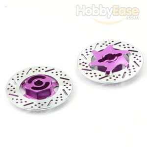 Purple Aluminum Wheel Adaptors w/ inseparate brake disc