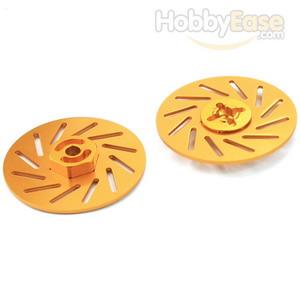 Golden Aluminum Wheel Adaptors w/ separate brake disc（Large）(2PCS)