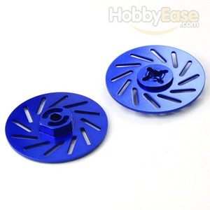 Blue Aluminum Wheel Adaptors w/ separate brake disc（Large）(2PCS)