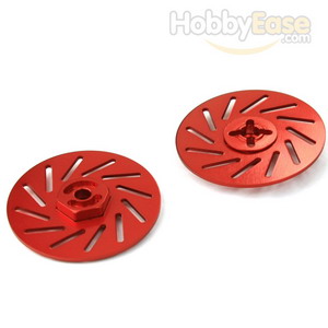 Red Aluminum Wheel Adaptors w/ separate brake disc（Large）(2PCS)