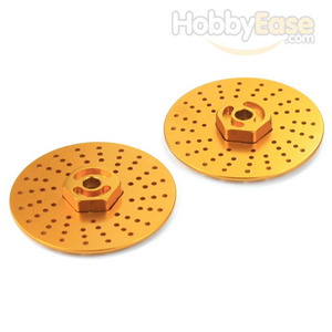 Golden Aluminum Wheel Adaptors w/ separate brake disc（Large）(2PCS)