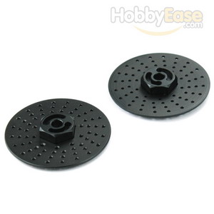 Black Aluminum Wheel Adaptors w/ separate brake disc（Large）(2PCS)
