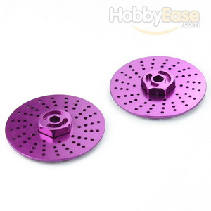 Purple Aluminum Wheel Adaptors w/ separate brake disc（Large）(2PCS)