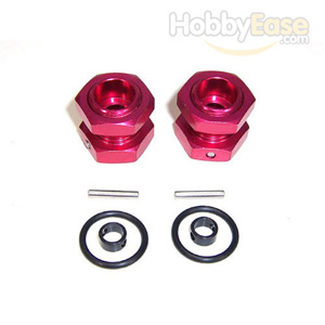 Red Aluminum Wheel Adaptors