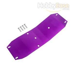 Savage Purple Aluminum Lengthened Center Skid Plate