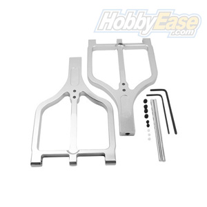 T-MAXX Silver Aluminum Front/Rear Upper Arms