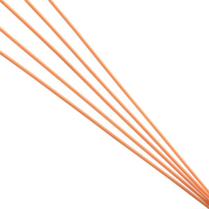 Fluorescent Orange Antenna Pipe w/ Cap[Ø3.15*Ø1.7*380mm]-5PCS