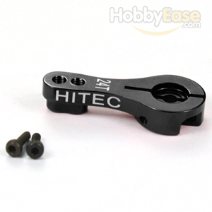 Black Aluminum 24T Heavy Duty Servo Arm for HITEC Servo