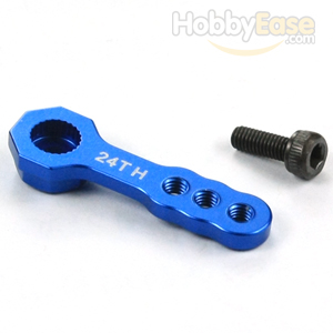 Blue Aluminum Light Weight 24T Heavy Duty Servo Arm for HITEC Servo