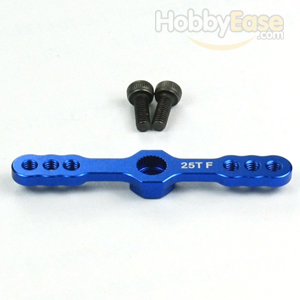 Blue Aluminum Light Weight 25T Two-way Heavy Duty Servo Arm for FUTABA Servo