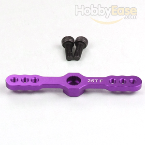 Purple Aluminum Light Weight 25T Two-way Heavy Duty Servo Arm for FUTABA Servo