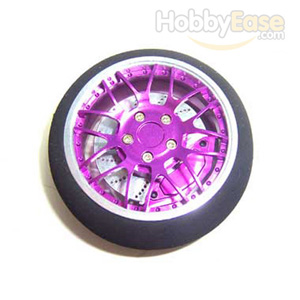 Purple Aluminum Pistol Transmitter Steering Wheel[8 Y-spoke]