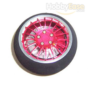 Red Aluminum Pistol Transmitter Steering Wheel[18 spoke]