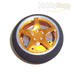 Golden Aluminum Pistol Transmitter Steering Wheel[5-spoke]