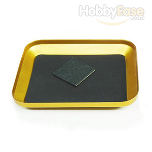 Golden Aluminum Magnetic Tray