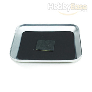 Silver Aluminum Magnetic Tray