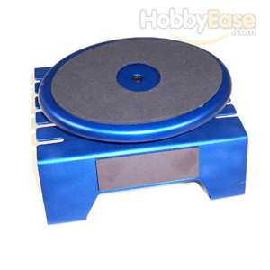 Blue Aluminum Work Stand w/ Rotary Plate
