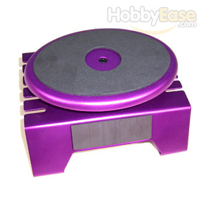 Purple Aluminum Work Stand w/ Rotary Plate