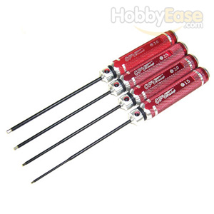 Red Ball Hex Wrench Set - 1.5/2.0/2.5/3.0mm