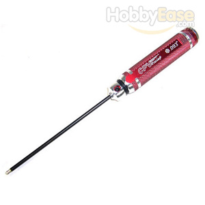 Ball Hex Wrench - Red, 3/32in*120mm w/Alum Cap