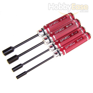 Red Socket Driver Set - 3/16",1/4",11/32",3/8"