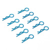 Blue Small-ring Body Clips 10PCS