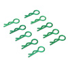 Green Small-ring Body Clips 10PCS