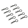 Black Small-ring Body Clips 10PCS [59901K]